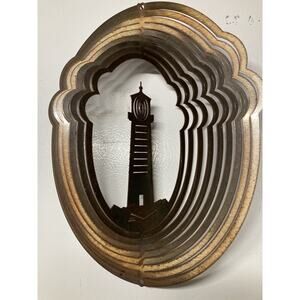 Nautical Lighthouse Wind Spinner Beach Decor